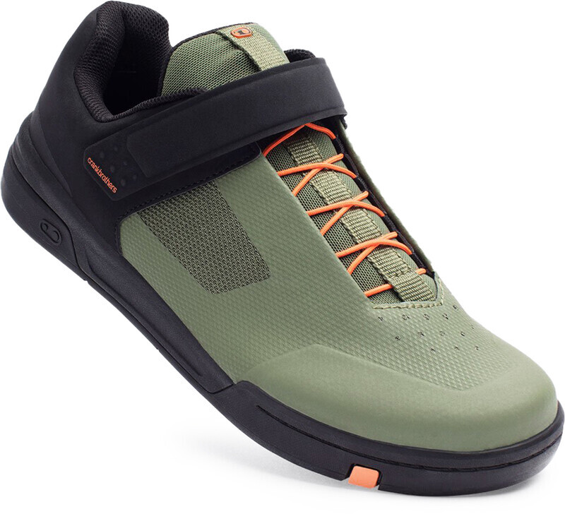 Crankbrothers Stamp Speedlace Shoes, green/orange