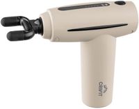 Crivit Mini Massage Gun - Creme - 4 Opzetstukken - 5 Snelheidsinstellingen