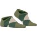 Burlington Clyde platte naad met argyle katoen sneakersokken enkelsokken heren groen - maat 40-46