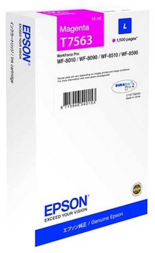 Epson T7563 - Inktcartridge / Magenta - 4053162456679