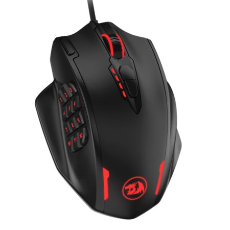 REDRAGON M908 IMPACT Gaming Mouse - 12400 DPI - 18 Programmable Buttons - Right-Handed