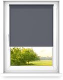 Fart Produkt time4blinds Mini Rollo Basic - Rolgordijn - Niet-invasief - Raamrolgordijn binnen zonder boren - 900x1900mm Grafiet - Bediening aan de Linkerkant