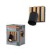 OSRAM zwart/houtdecor, staal en grenenhout, GU10