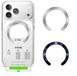 Tech-Protect Magnetische Ring Voor Magsafe 2-Pack Iphone Diepblauw Zilver