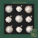 Krebs Kerstballen - 9 stuks - zilver - glas - 8 cm