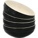 SILVERCREST® Bol de service ou Set de coupelles (Set de 4 bols à snacks, Noir)