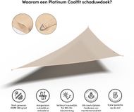 Platinum Sun & Shade Coolfit Schaduwdoek Driehoek Gebroken Wit