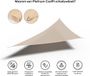 Platinum Sun & Shade Coolfit Schaduwdoek Driehoek Gebroken Wit