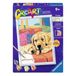 Ravensburger CreArt Serie D, Liefde van de puppy's, schilderen op nummer, 25 x 18,30 cm
