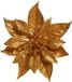 Cosy & Trendy Décoration de sapin de Noël fleur - clip - cuivre - étoile de Noël - 18 cm