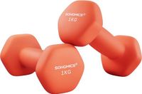 Songmics Dumbbell set - 2x 1 kg - oranje