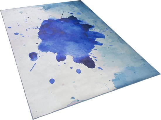 Beliani odalar - vloerkleed-blauw-polyester