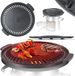 KESSER® Plaque de cuisson pour réchaud fusée, plaque de cuisson en fonte pour four hollandais BBQ réchaud fusée camping réchaud de camping grill de camping
