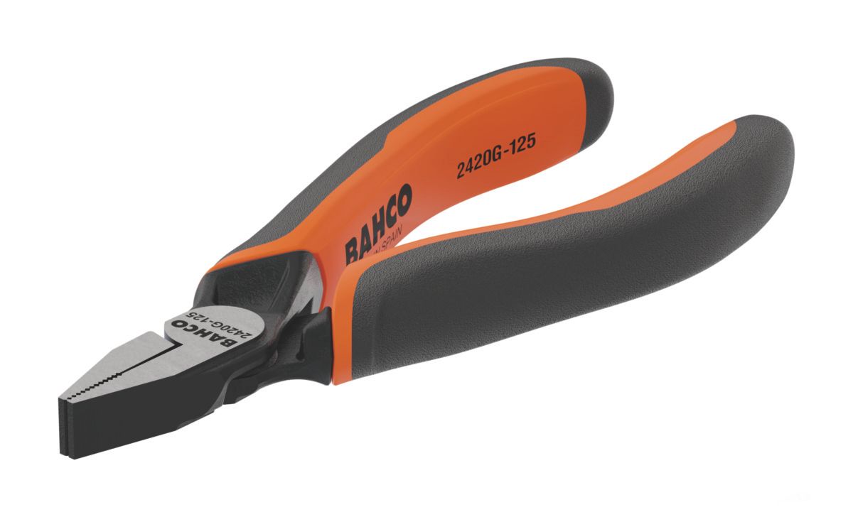 Bahco Platbektang ERGO™ | kort | tweecomponentengrepen | gefosfateerd | 125 mm - industrieverpakking - 2420G-125IP