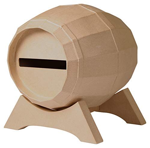 Decopatch Décopatch EV020C - urn voor vat - bruin papiermaché - 29 x 21 x 21 cm