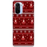 1001 coques Xiaomi Poco F3, Xiaomi Poco F3 Pro pull de noel santa bedrukt siliconen hoesje
