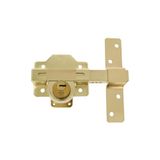 Amig - Opbouwdeurslot - Met ronde veiligheidscilinder - 88 x 153 mm, binnencilinder 34 mm en buitencilinder: 70 mm - Inclusief 5 sleutels met kuiltjes - Goudkleurig staal