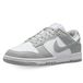 NIKE Dunk Low, damessneakers, wit/LT Smoke Grey, 38,5 EU