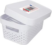 Curver Infinity Opbergdoos met Deksel – 4,5 Liter – Wit – Kunststof – Rechthoekig