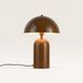 LUSENZ Asteri Mushroom lampe de table - Marron Métal - E14 - 36 cm