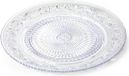 Plasticforte Assiettes à petit-déjeuner/gâteau incassables - plastique - style cristal - transparent - Dia 18 cm