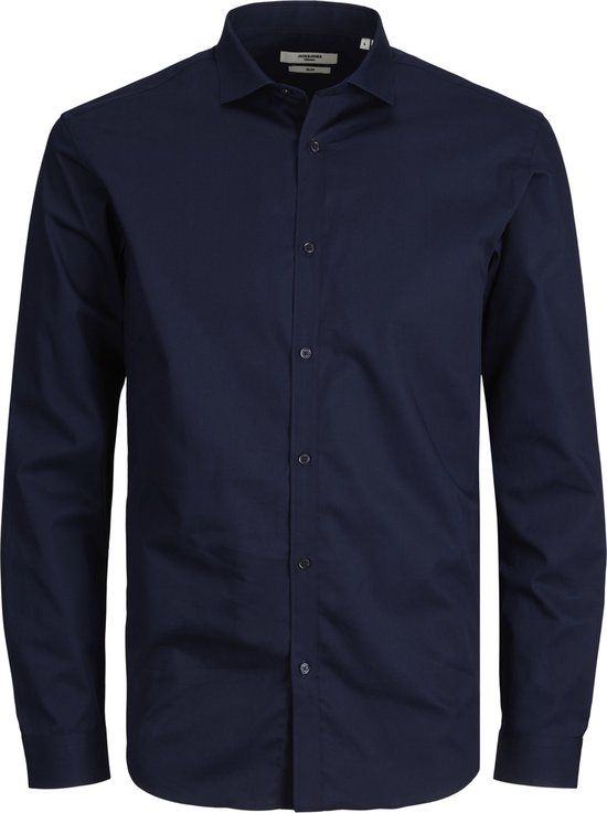 JACK & JONES PLUS JPRBLACARDIFF Shirt - Men - EU 5XL - Navy Blazer;Loose Fit