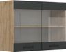 Vicco R-Line Glazen keukenkast – 80 cm Antraciet landhuis