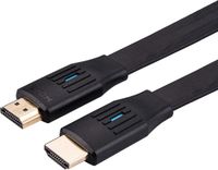 Value 8K HDMI Ultra HD-kabel met Ethernet, plat, M/M, zwart, 2 m