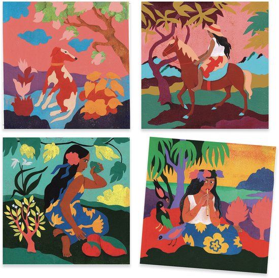 Djeco Schilderkaarten Polynesië