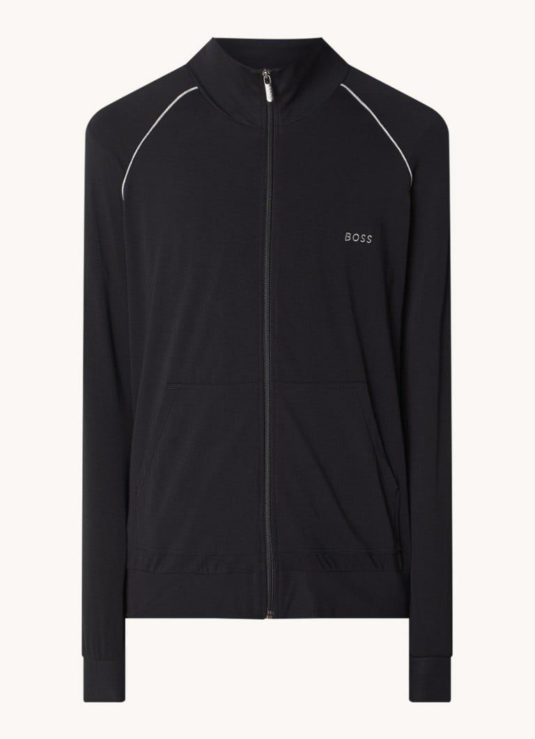 HUGO BOSS Mix&Match Sweatvest met Logoborduring en Steekzakken