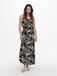 ONLY - ONLNOVA LIFE VIS STRAP MAXI DRESS WVN - Dames - Maxi jurken - Maat 42 - Viscose - Tijgerlelie - Mouwloos