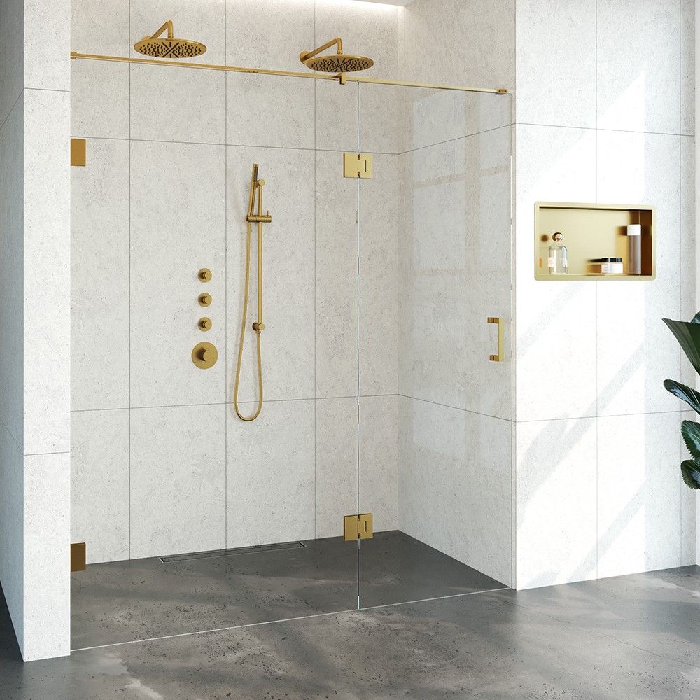 Tapo Creative profielloze nisdeur links 2 delig 180x200cm goud