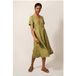 White Stuff Ivy Linen Midi Robe Imprimé Vert