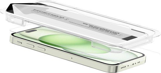ITSKINS Supreme Glass Screen Protector Apple iPhone 15 - Case Friendly + Installatie Frame