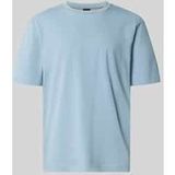 HUGO BOSS Orange T-shirt Stretch-Cotton With Logo Print Pastel Blue