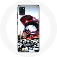 Maniacase Hoesje voor Samsung Galaxy A21S MotoCross Helm