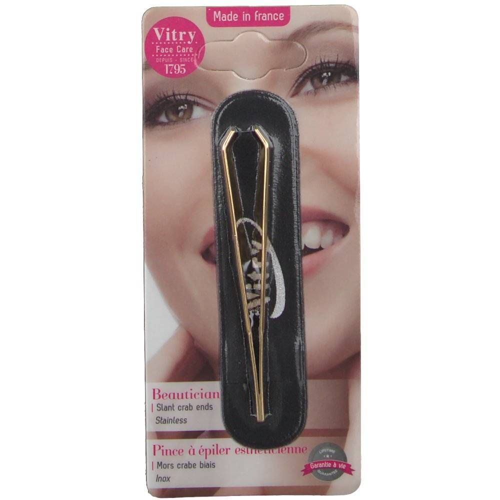 Vitry Prestige Epileerpincet Krab Verguld 4021 1 st