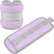 Kivora B.V. 1 paire de manchettes de poids pour poignets, poids de cheville, poids de main, poids de bras, poids de cheville pour fitness, course à pied, gymnastique, yoga, danse (violet)