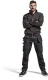 Blåkläder Service Werkbroek stretch 1496-1330 - Mannen - Zwart/Rood - 58