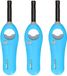 Briquet - 3x - bleu - 18,5 cm - briquet avec sécurité enfant