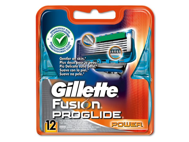 Gillette Fusion ProGlide Power Scheermesjes - 12 stuks