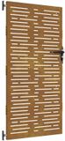 vidaXL - Poort - 85x200 cm - vierkant - cortenstaal