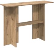 vidaXL Wandtafel Artisanaal eiken 100 x 30 x 75 cm Bewerkt hout