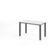 Hammerbacher Bureau droit avec 4 pieds carrés - 120x67 cm