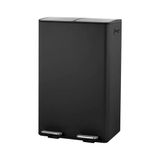 NOUS Living prullenbak - afvalscheiding - (30L + 30L + 3L) - mat zwart