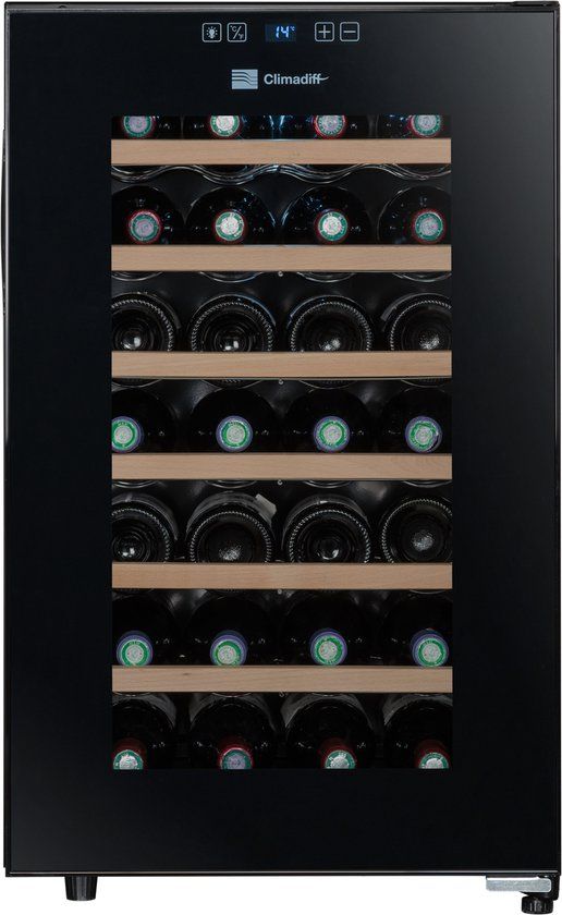 Climadiff CUVEE28 - Vrijstaande wijnklimaatkast - 28 flessen - 70L - Zwart