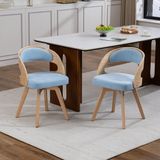 MODFU Eetkamerstoelen Set Van 2 - Draaibare Zitting - Blauw