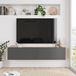 Lapinlahti meuble TV, 140x31,5x29,5 cm, couleur bois et anthracite