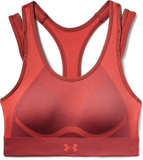 Under Armour Vanish Seamless Mid Dames Sport BH - Fractal Pink - Maat S