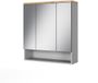 Vicco Eden Badkamerspiegelkast – 70 x 77.5 cm met 3 spiegeldeuren Grijs